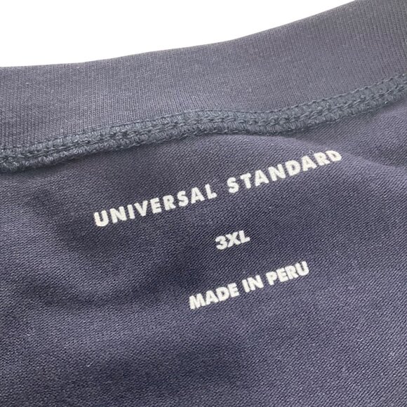NWT Universal Standard Womens Navy Blue Tee 3XL Pima Cotton Modal Relaxed Fit - Picture 4 of 10